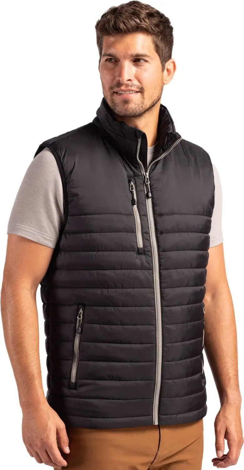 Clique Mqo00082 Valhalla Full Zip Mens Puffer Vest - Black