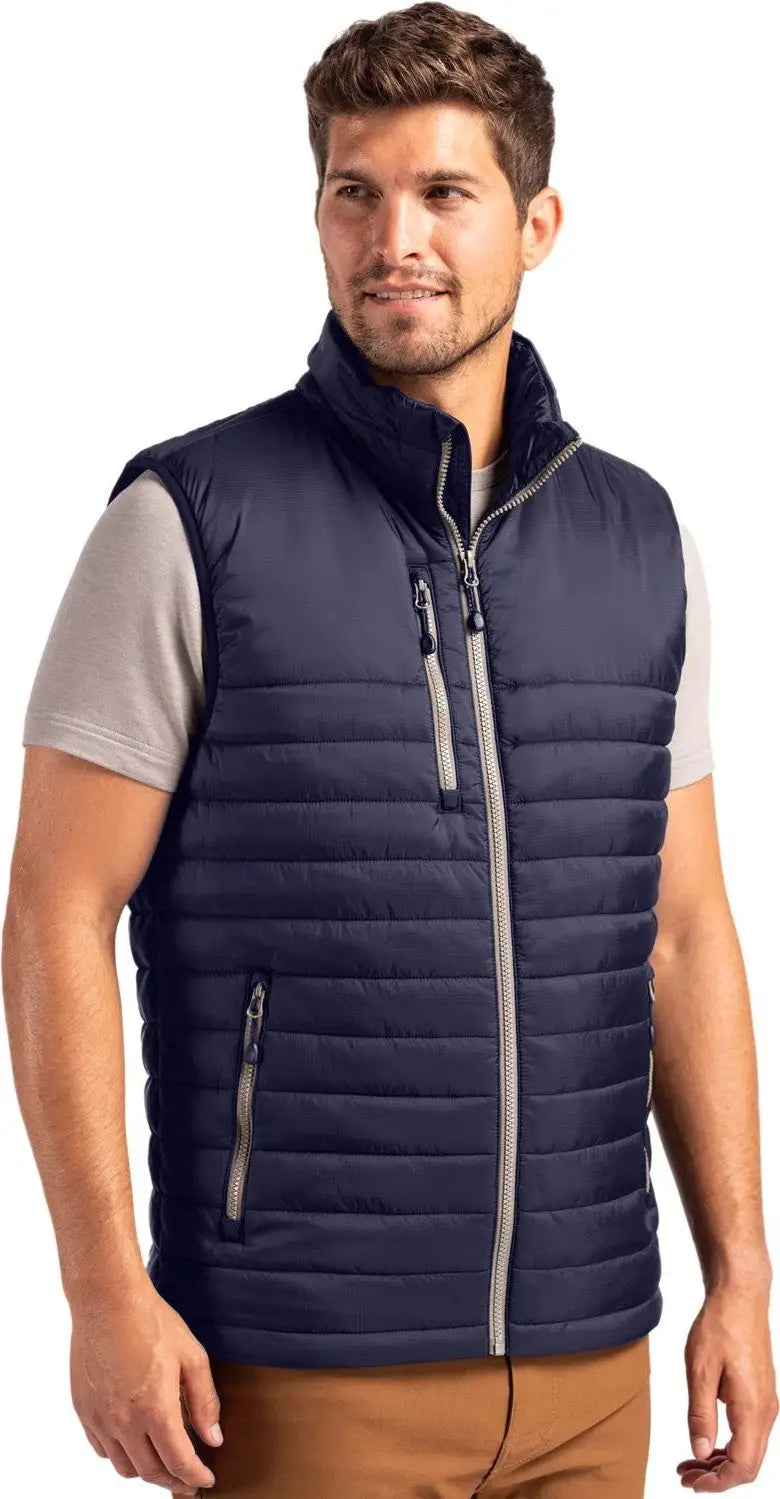 Clique Mqo00082 Valhalla Full Zip Mens Puffer Vest - Dark Navy