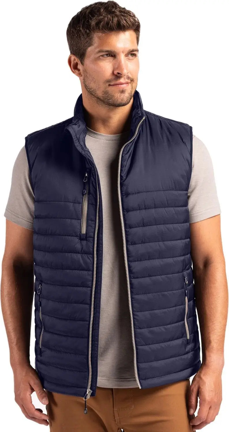 Clique Mqo00082 Valhalla Full Zip Mens Puffer Vest - Dark Navy
