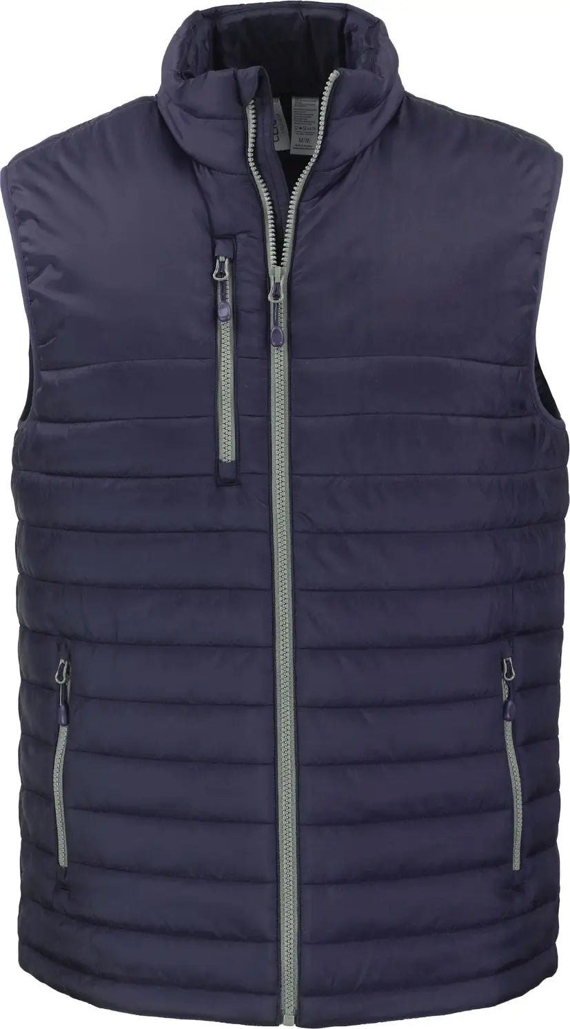 Clique Mqo00082 Valhalla Full Zip Mens Puffer Vest - Dark Navy