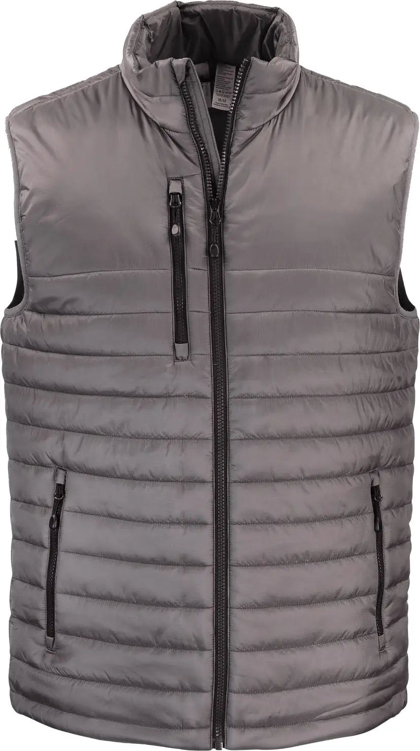 Clique Mqo00082 Valhalla Full Zip Mens Puffer Vest - Pure Slate