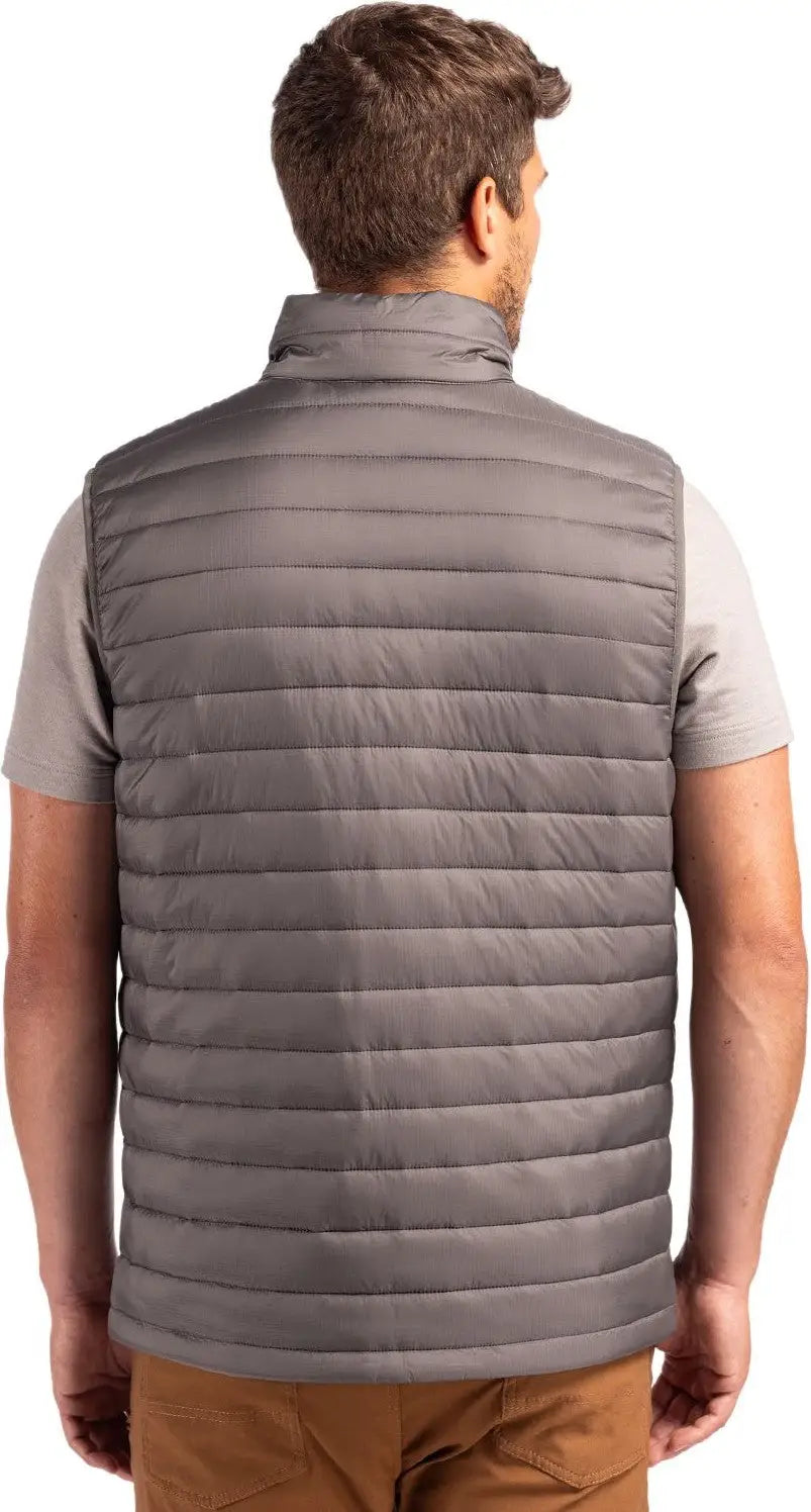 Clique Mqo00082 Valhalla Full Zip Mens Puffer Vest - Pure Slate