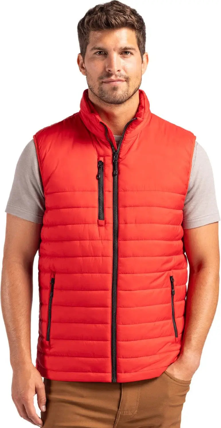 Clique Mqo00082 Valhalla Full Zip Mens Puffer Vest - Red - Adult s