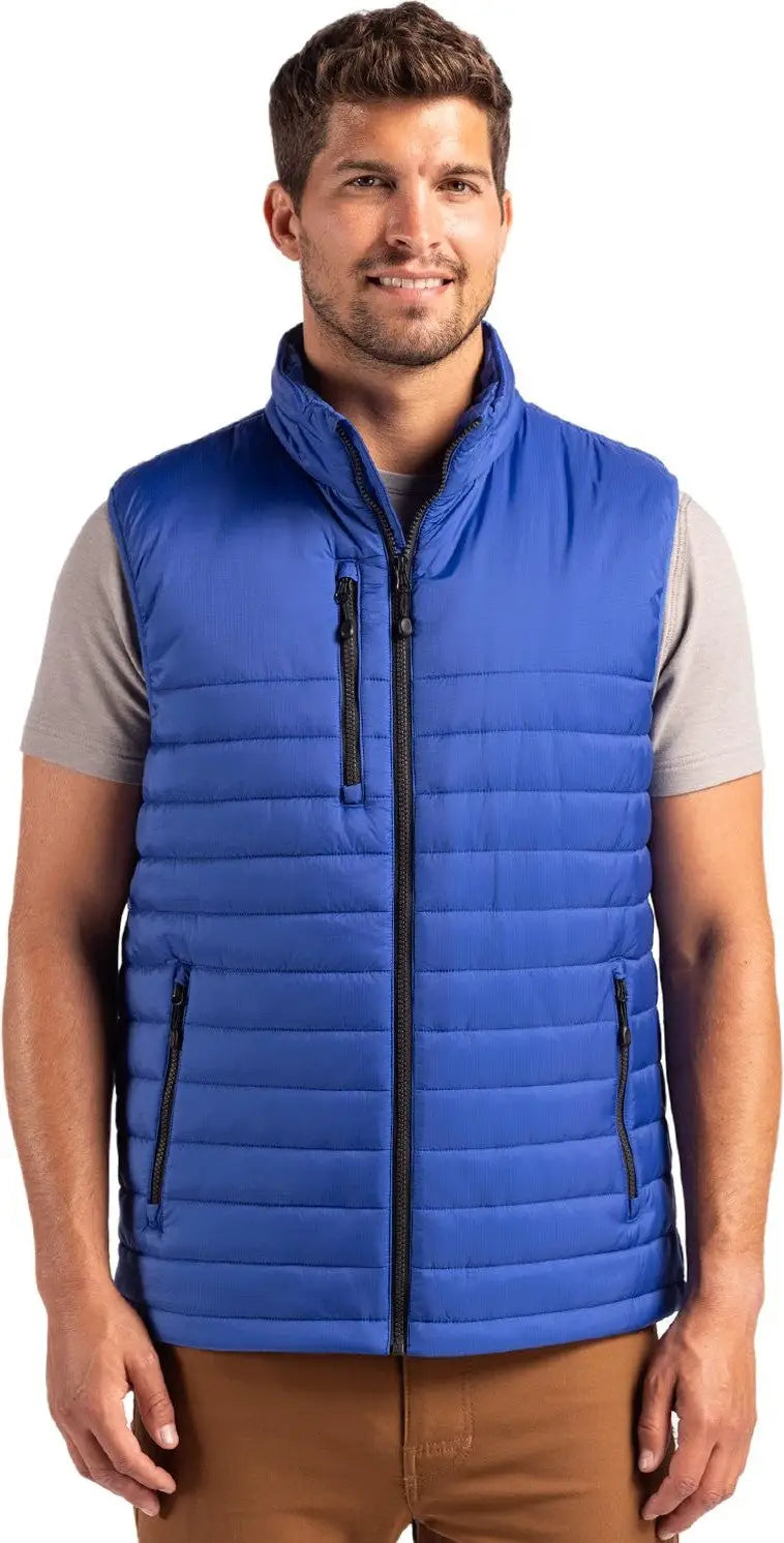 Clique Mqo00082 Valhalla Full Zip Mens Puffer Vest - Royal Blue - Adult s