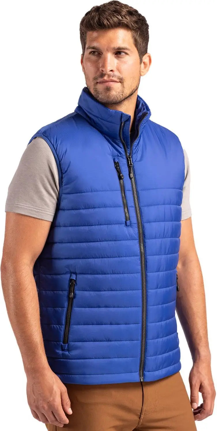 Clique Mqo00082 Valhalla Full Zip Mens Puffer Vest - Royal Blue