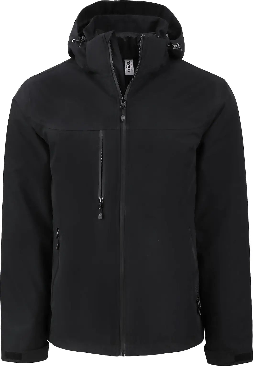 Clique Mqo00083 Cornice 3-in-1 Eco Waterproof Parka + Inner Layer Full Zip Mens Jacket System - Black