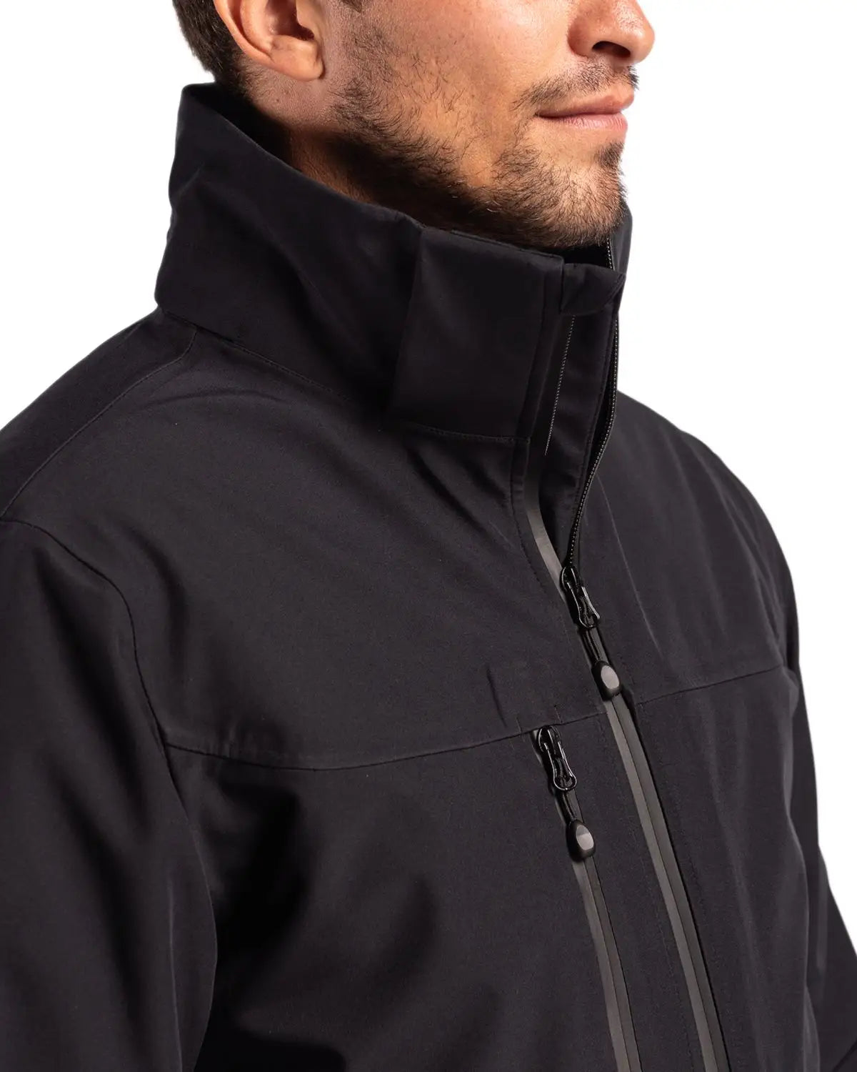 Clique Mqo00083 Cornice 3-in-1 Eco Waterproof Parka + Inner Layer Full Zip Mens Jacket System - Black