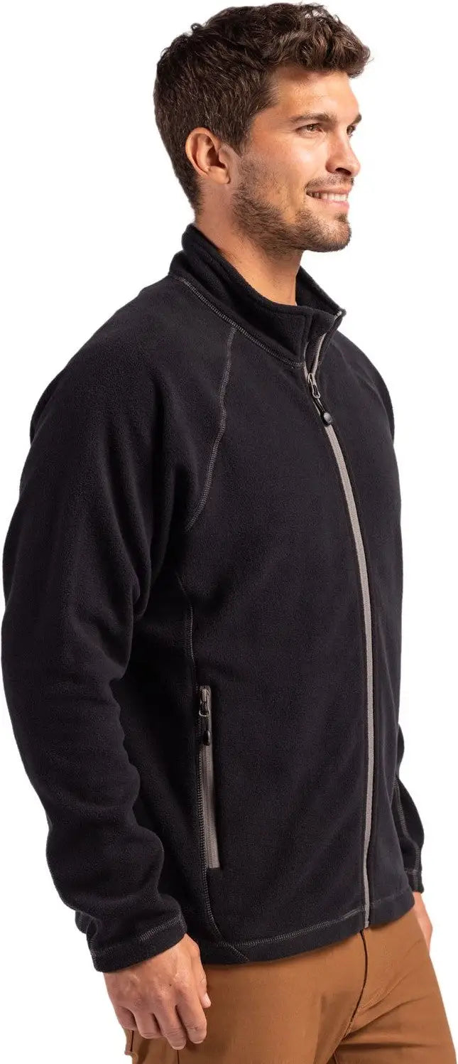 Clique Mqo00084 Powder Fleece Full Zip Mens Jacket - Black