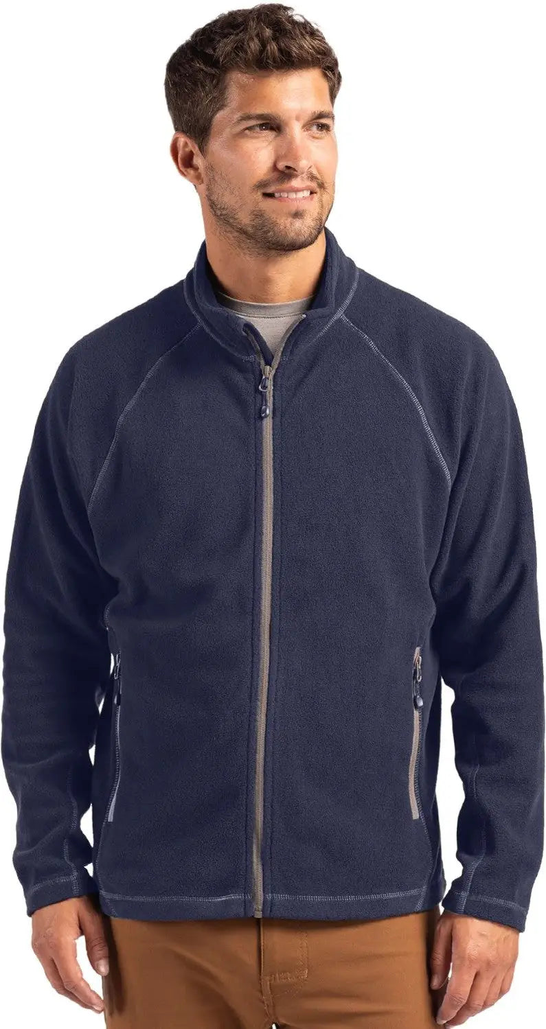 Clique Mqo00084 Powder Fleece Full Zip Mens Jacket - Dark Navy