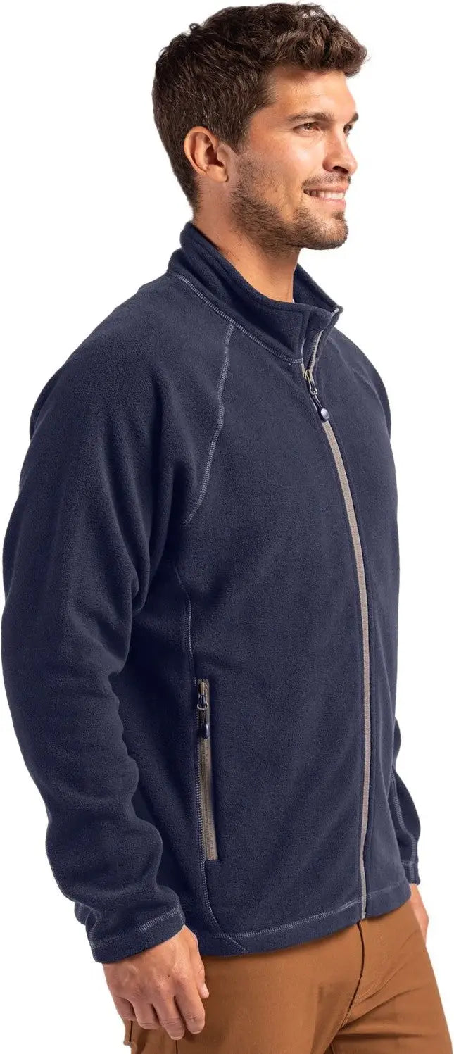Clique Mqo00084 Powder Fleece Full Zip Mens Jacket - Dark Navy