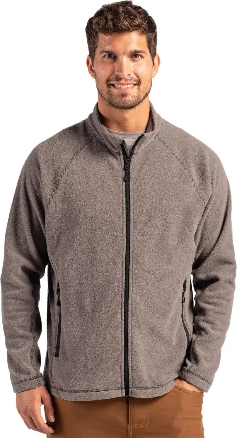 Clique Mqo00084 Powder Fleece Full Zip Mens Jacket - Pure Slate