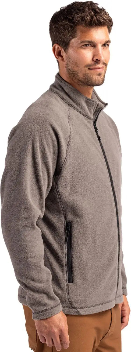 Clique Mqo00084 Powder Fleece Full Zip Mens Jacket - Pure Slate