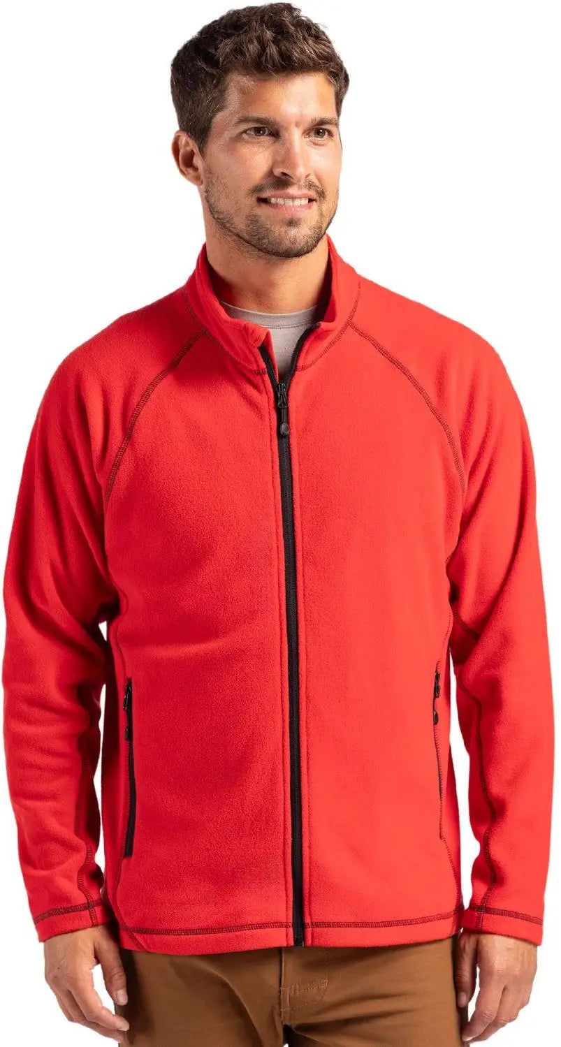 Clique Mqo00084 Powder Fleece Full Zip Mens Jacket - Red - Adult s