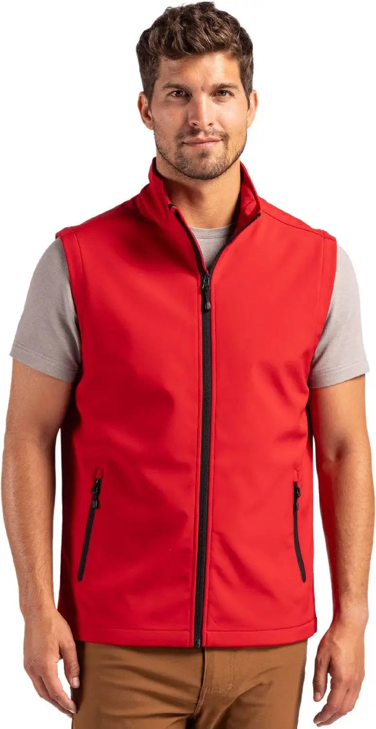 Clique Mqo00085 Tempo Stretch Full Zip Mens Softshell Vest - Red Black - Red/black / Adult s