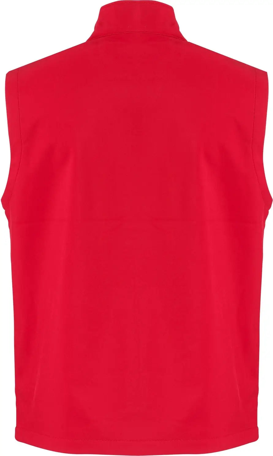 Clique Mqo00085 Tempo Stretch Full Zip Mens Softshell Vest - Red Black