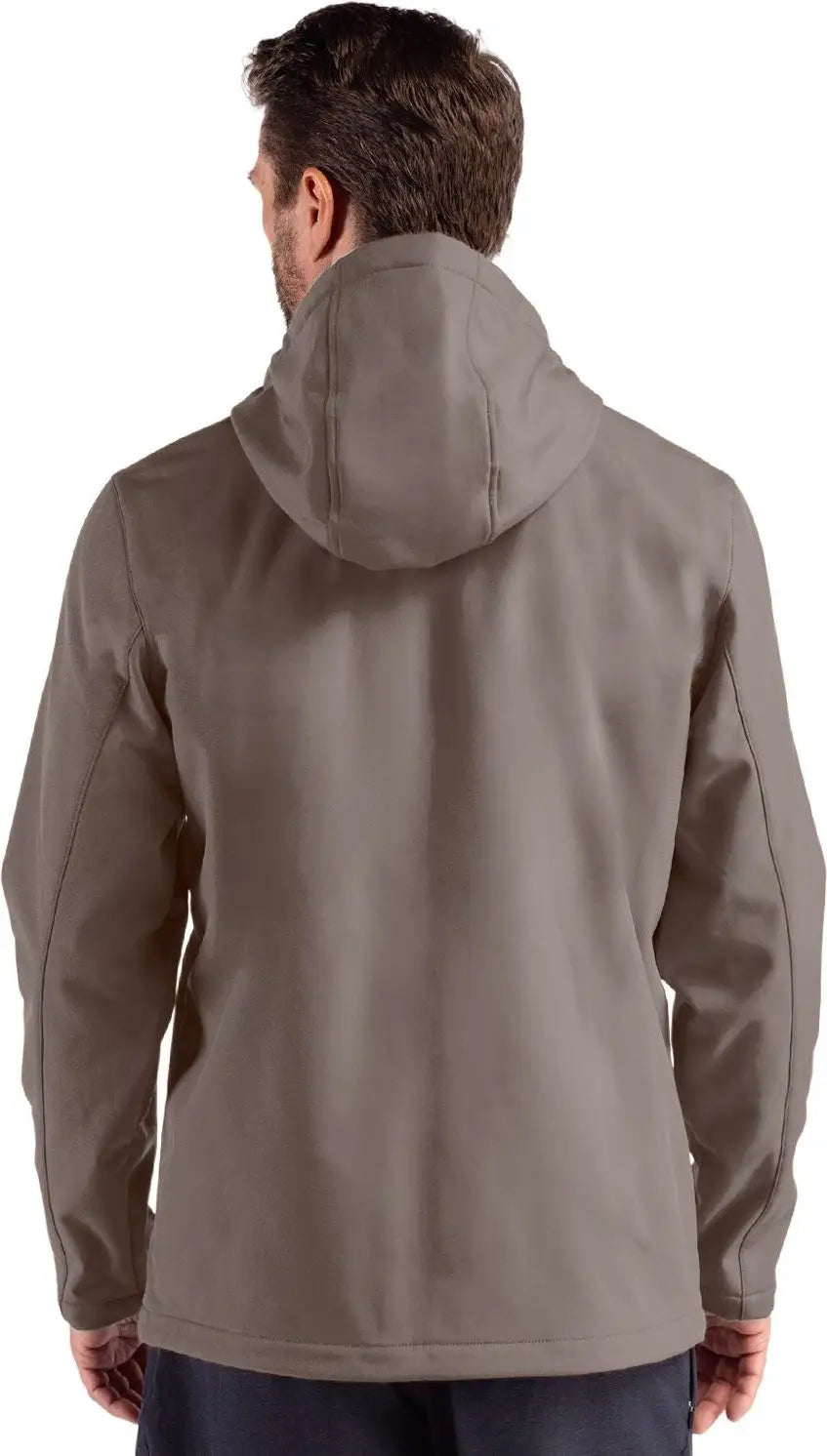 Clique Mqo00086 Tempo Recycled Stretch Softshell Mens Hooded Jacket - Pure Slate Black