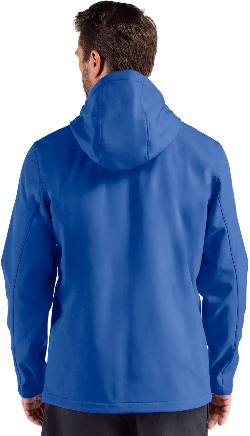 Clique Mqo00086 Tempo Recycled Stretch Softshell Mens Hooded Jacket - Royal Blue Black