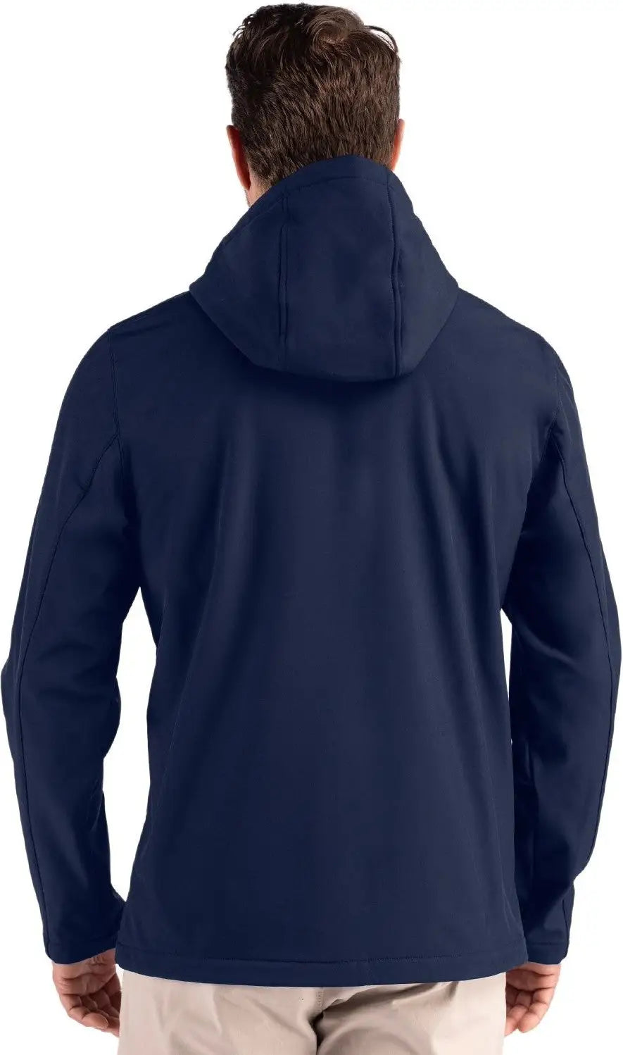 Clique Mqo00086 Tempo Recycled Stretch Softshell Mens Hooded Jacket - Dark Navy Pure Slate