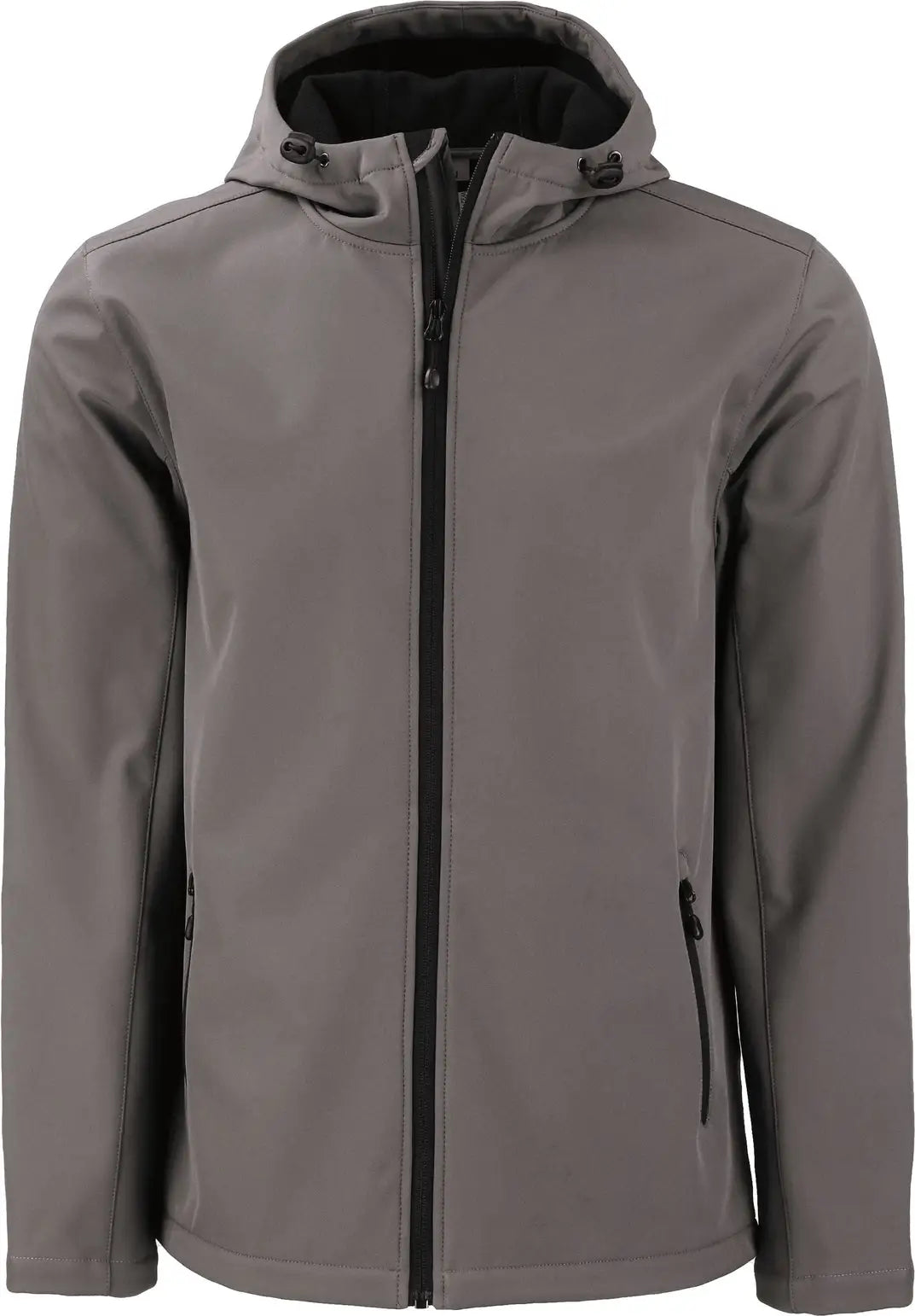 Clique Mqo00086 Tempo Recycled Stretch Softshell Mens Hooded Jacket - Pure Slate Black