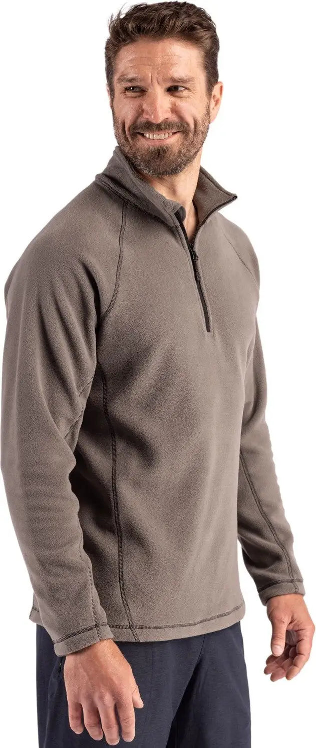 Clique Mqo00087 Powder Recycled Fleece Mens Quarter Zip Pullover - Pure Slate