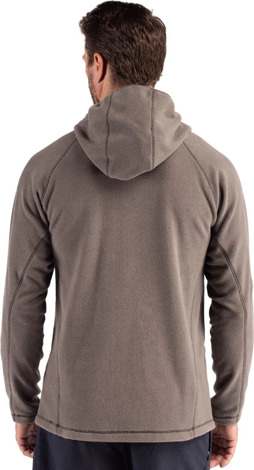 Clique Mqo00088 Powder Recycled Fleece Mens Half Zip Hooded Pullover - Pure Slate