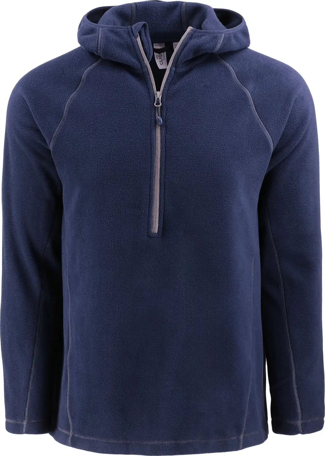 Clique Mqo00088 Powder Recycled Fleece Mens Half Zip Hooded Pullover - Dark Navy