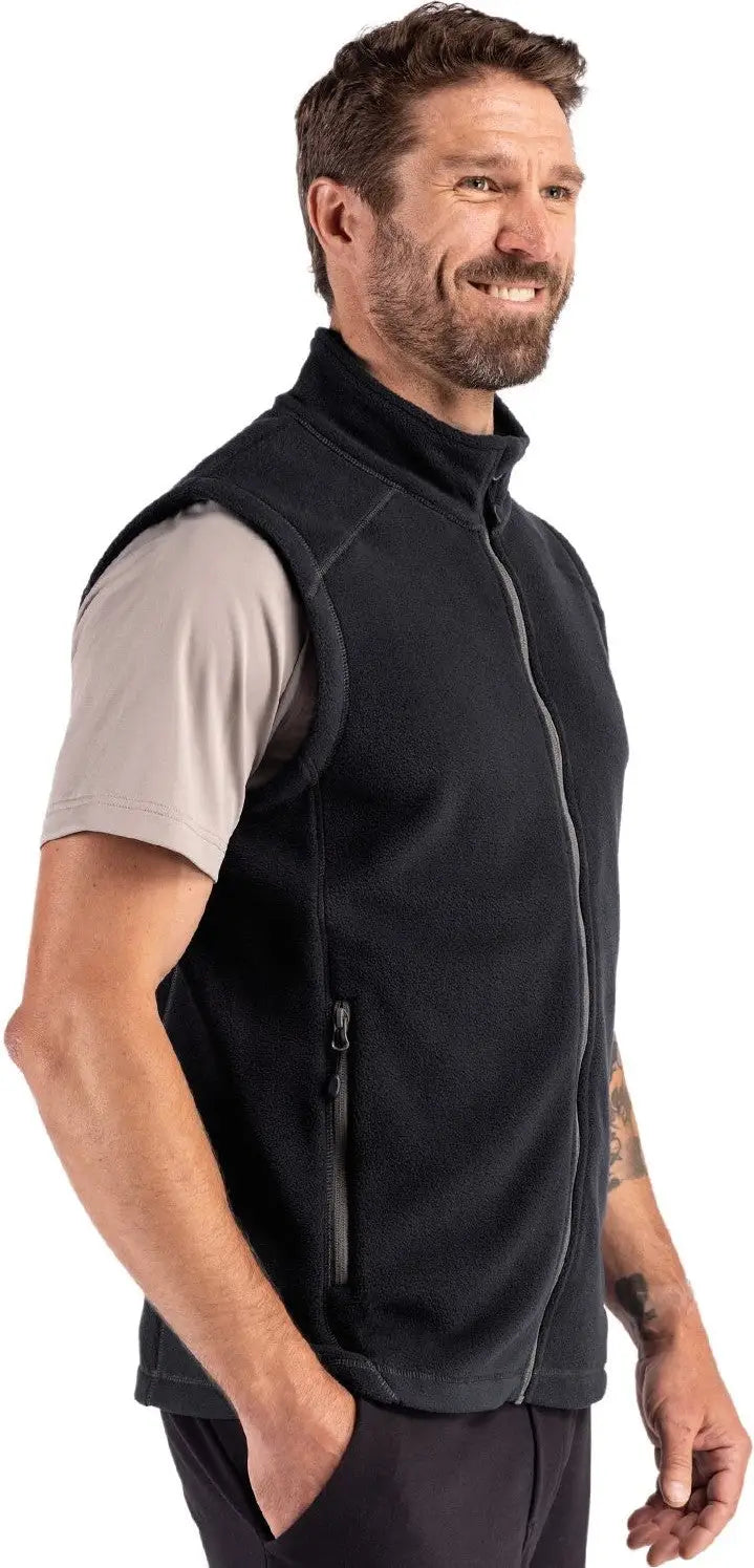 Clique Mqo00089 Powder Recycled Fleece Mens Vest - Black
