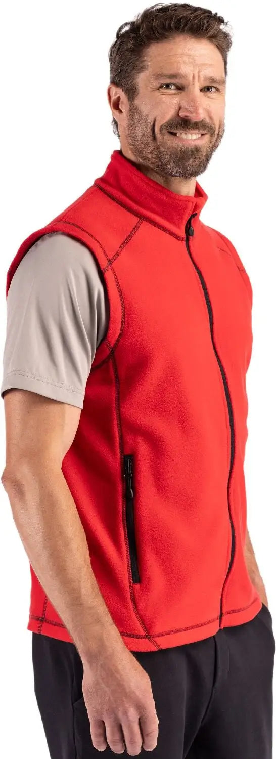 Clique Mqo00089 Powder Recycled Fleece Mens Vest - Red