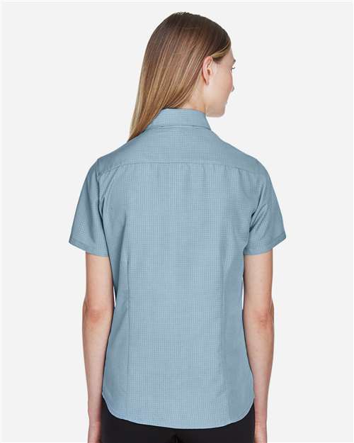 Cloud Blue Women&#39;s Barbados Textured Camp Shirt - M560W
