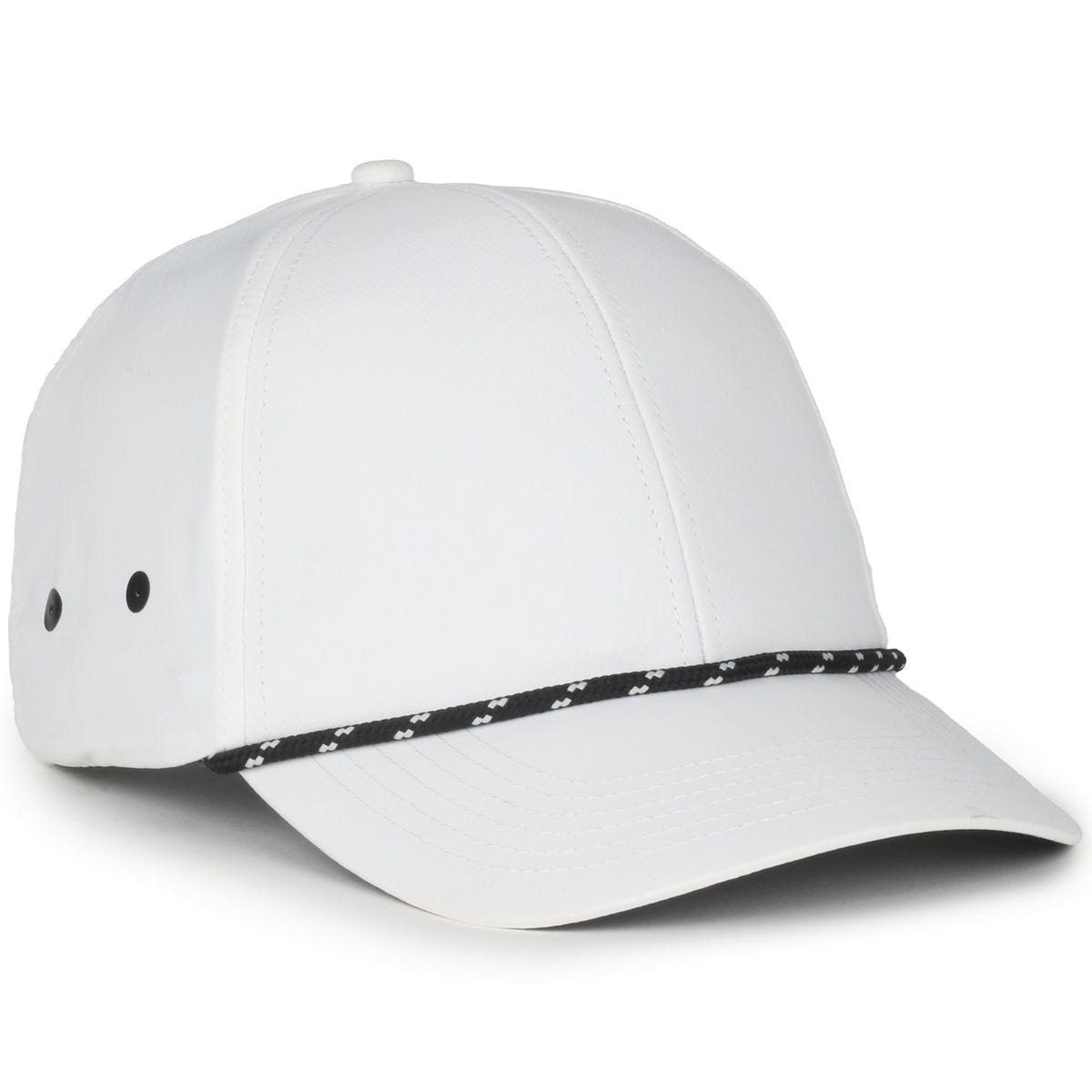 Legendary Headwear CLOUD-FIT-STRIKE Structured Performance Rope Cap - White