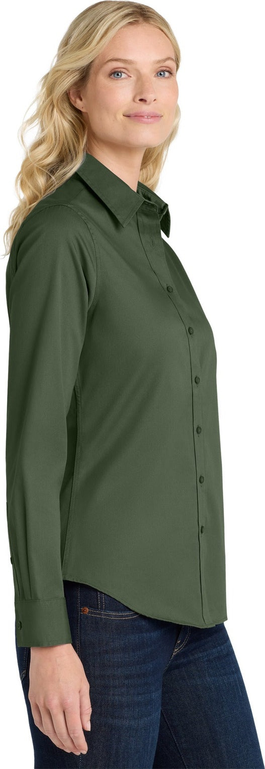 Clover Green Port Authority Women's Long Sleeve Easy Care Shirt. L608