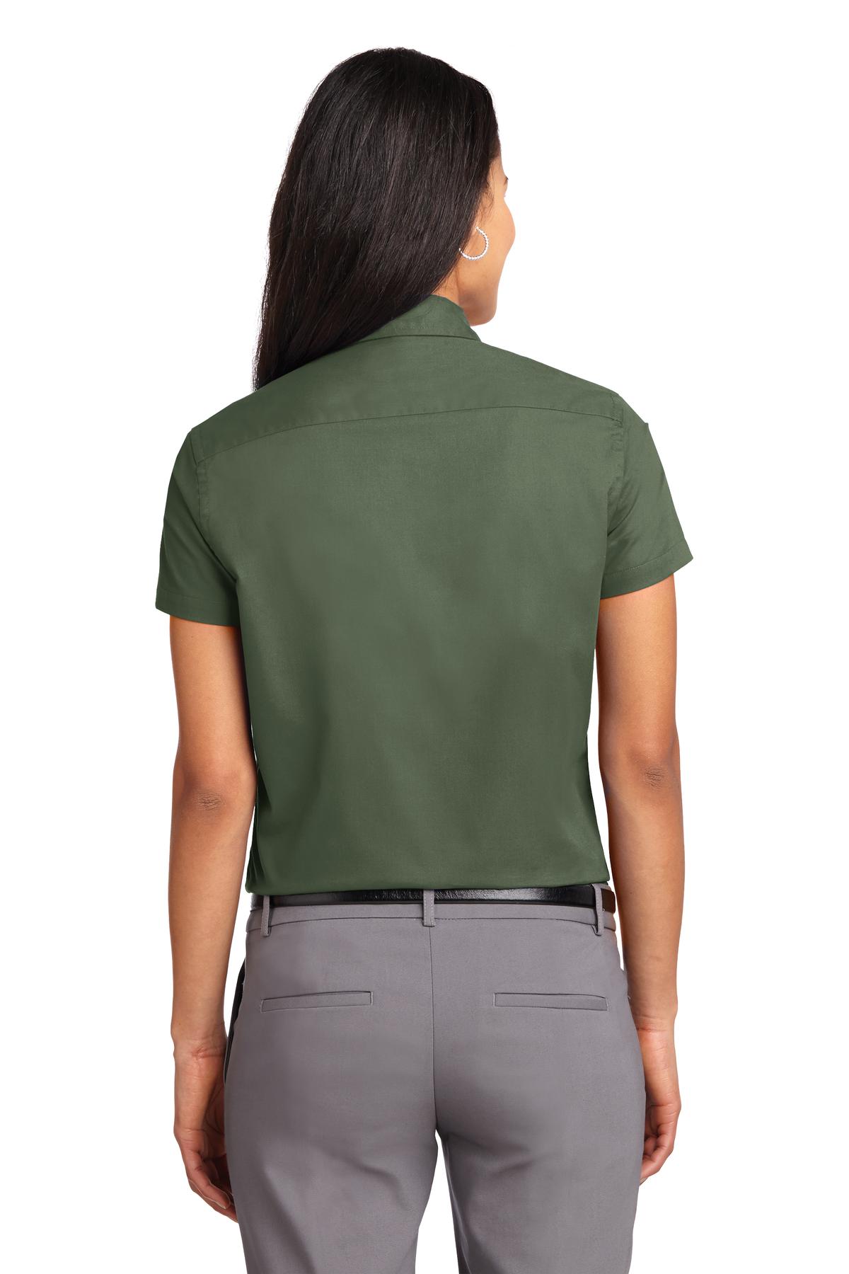 Clover Green Port Authority Women's Short Sleeve Easy Care Shirt. L508