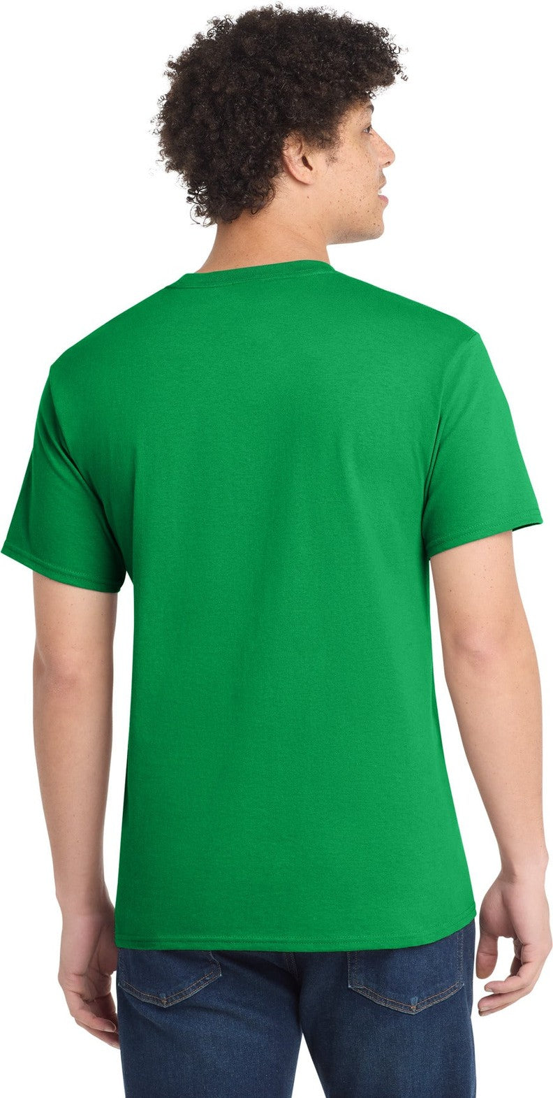 Clover Green Port & Co Core Cotton Tee. PC54