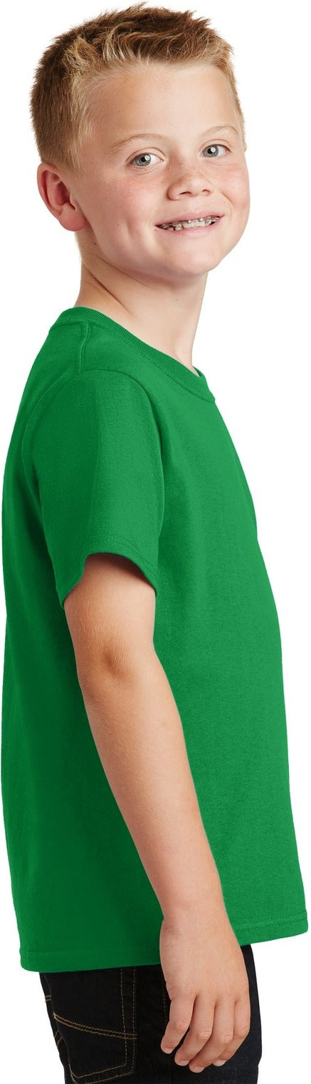 Clover Green Port & Co Youth Core Cotton Tee. PC54Y