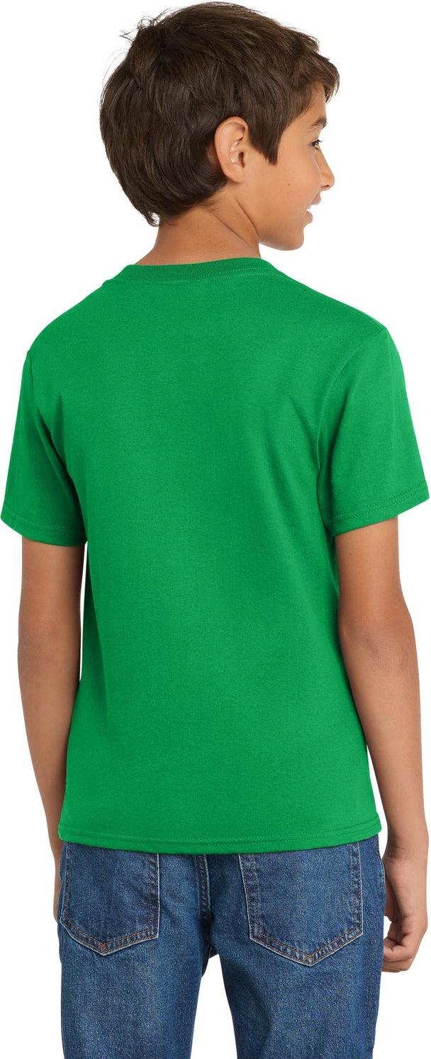 Clover Green Port & Co Youth Core Cotton Tee. PC54Y