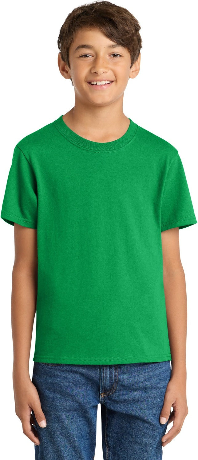Clover Green Port & Co Youth Core Cotton Tee. PC54Y