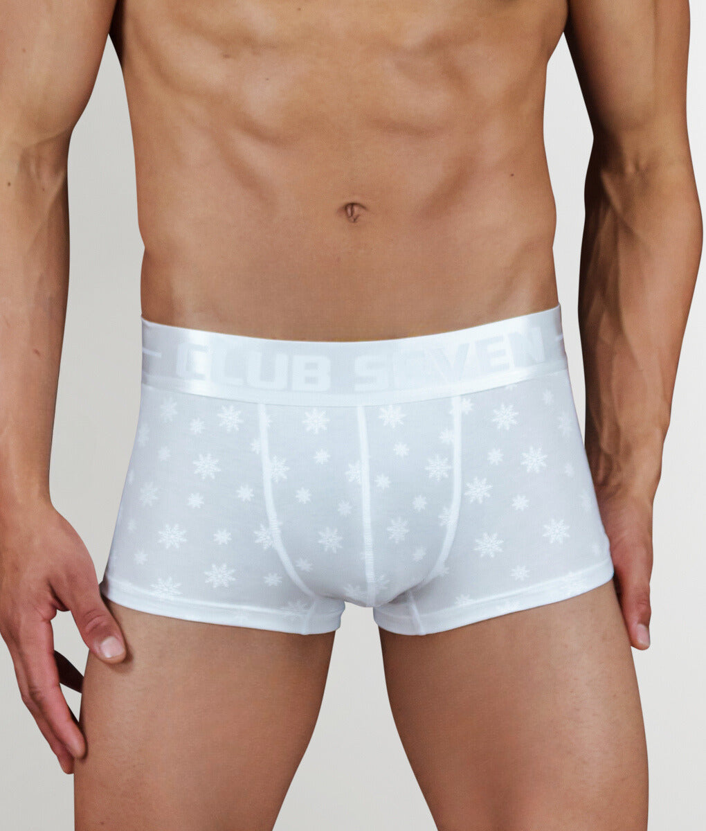 Club Seven Limited Edition Snowflake Luxe Trunk - White / Small