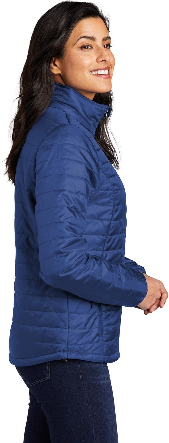 Cobalt Blue Port Authority Women's Packable Puffy Jacket L850