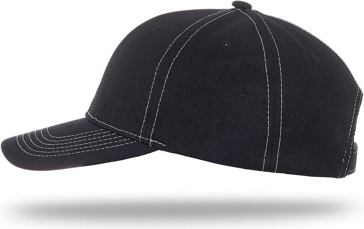 Cobra Cap Ac-6 6 Panel Structured 100% Acrylic - Black