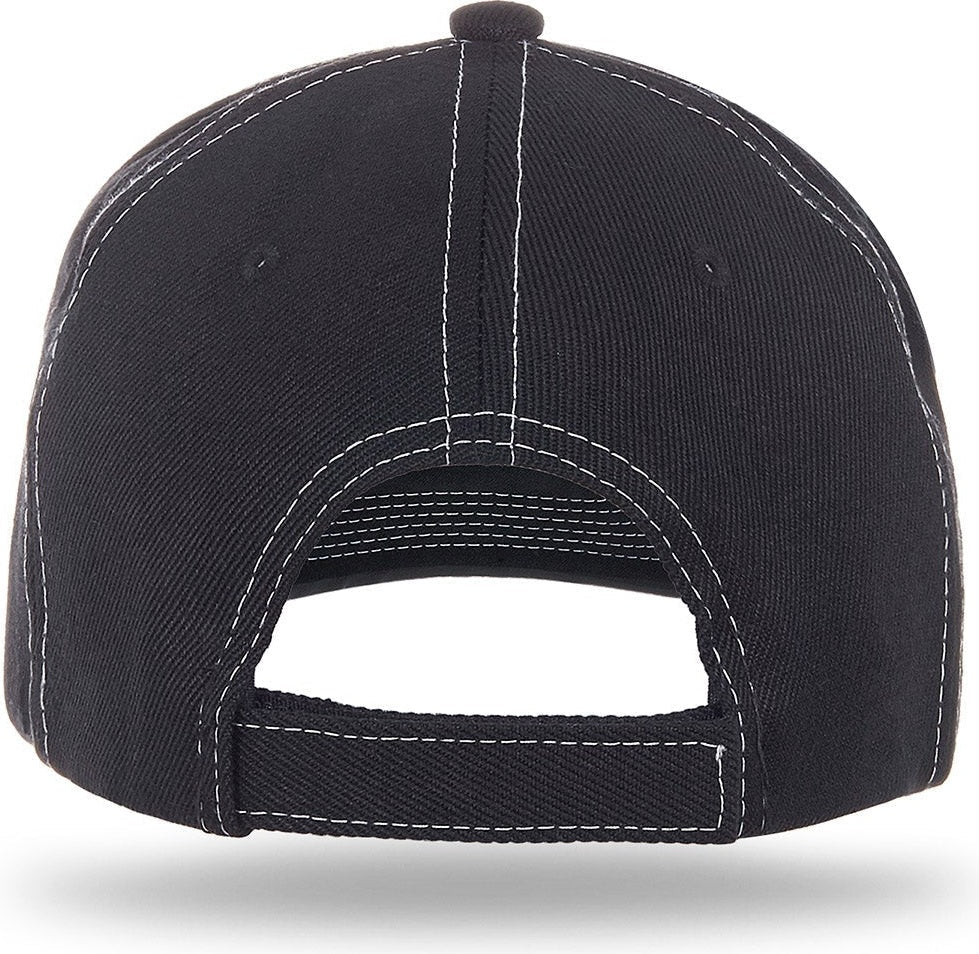 Cobra Cap Ac-6 6 Panel Structured 100% Acrylic - Black
