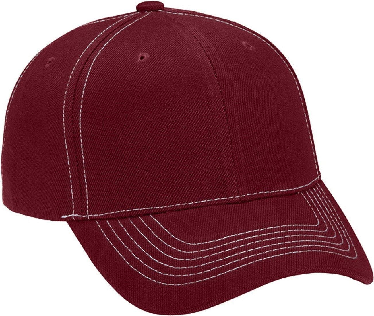 Cobra Cap Ac-6 6 Panel Structured 100% Acrylic - Maroon