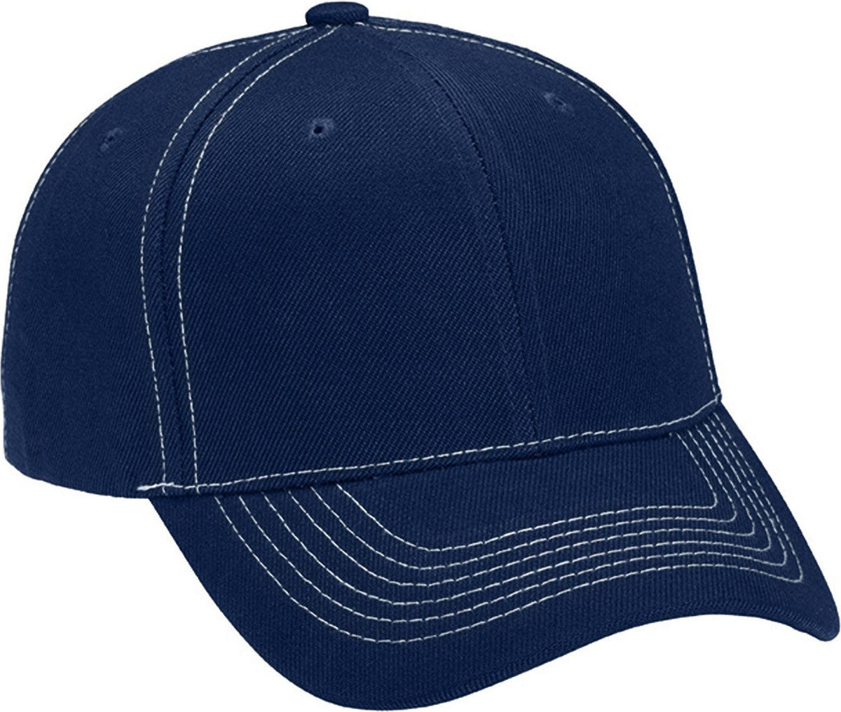 Cobra Cap Ac-6 6 Panel Structured 100% Acrylic - Navy