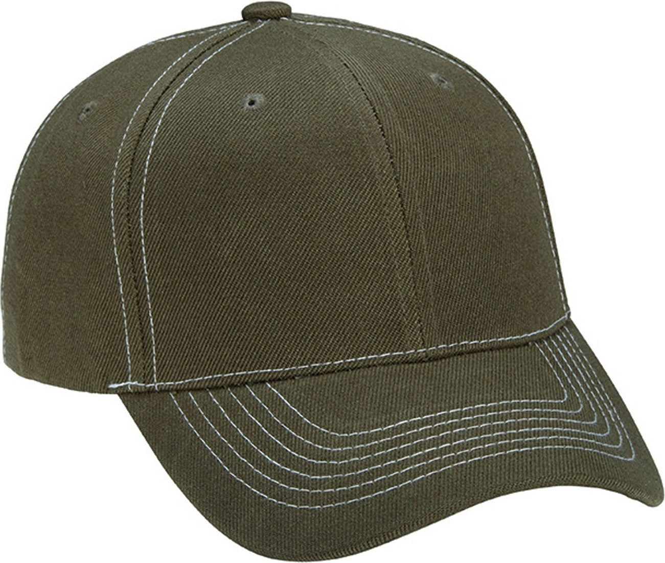 Cobra Cap Ac-6 6 Panel Structured 100% Acrylic - Olive