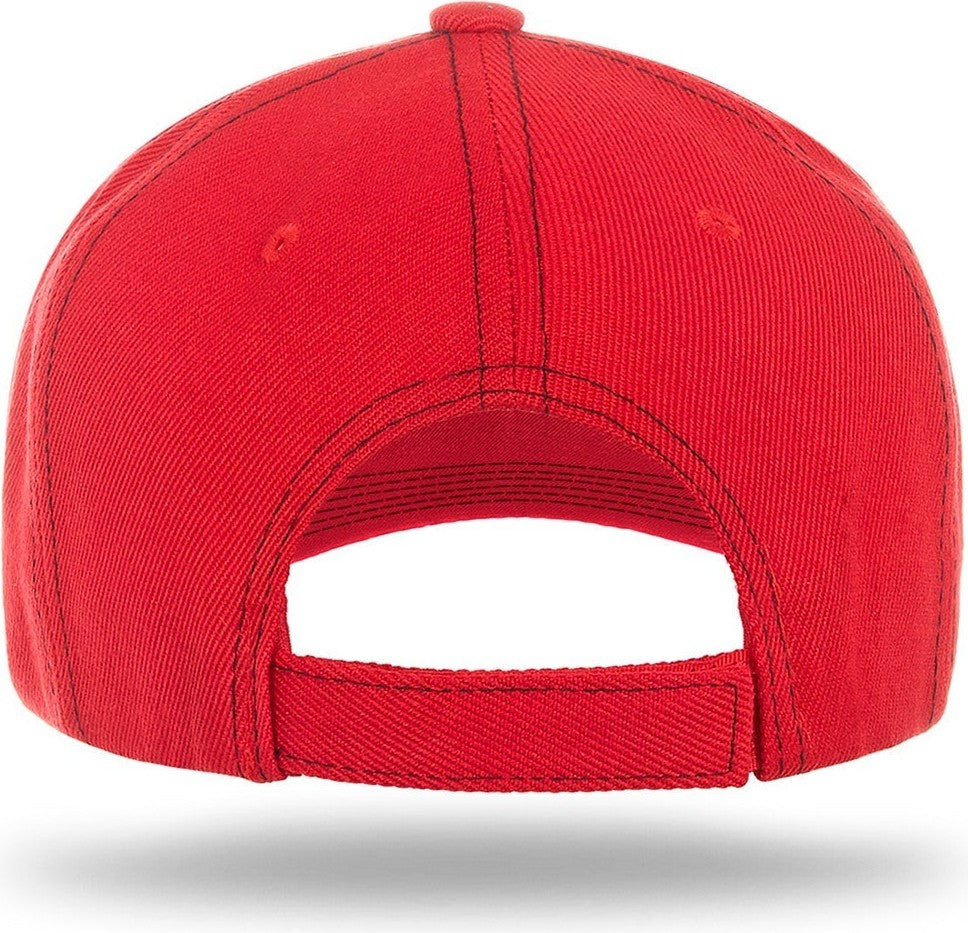 Cobra Cap Ac-6 6 Panel Structured 100% Acrylic - Red