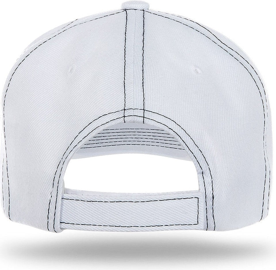 Cobra Cap Ac-6 6 Panel Structured 100% Acrylic - White