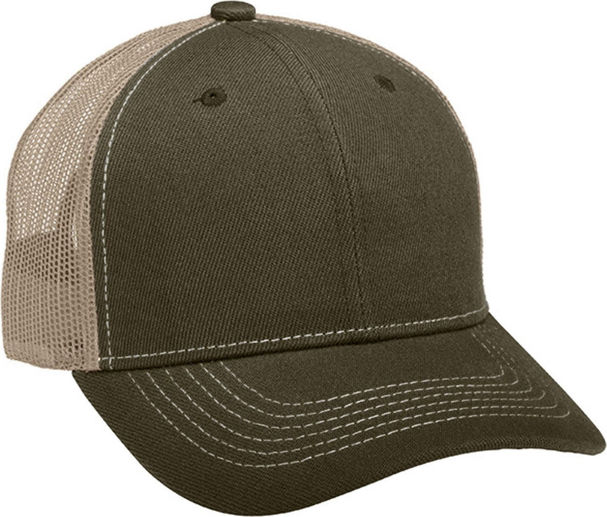 Cobra Cap Ac-6m 6 Panel Mesh Back 100% Acrylic - Olive Khaki - Olivekhaki