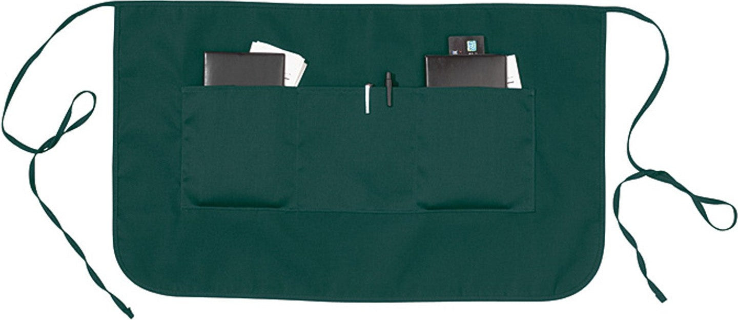 Cobra Cap Ap-x Reversible Half Bistro Aprons - Dark Green