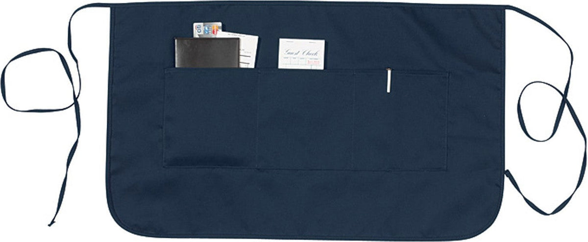 Cobra Cap Ap-x Reversible Half Bistro Aprons - Navy
