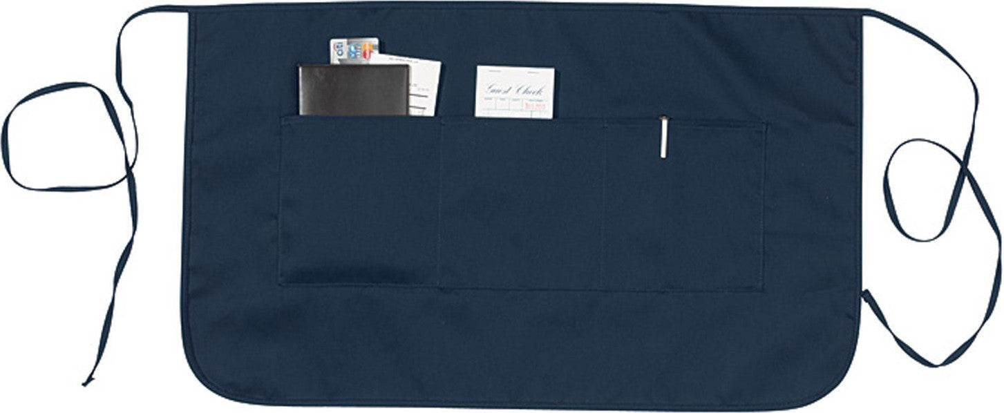 Cobra Cap Ap-x Reversible Half Bistro Aprons - Navy