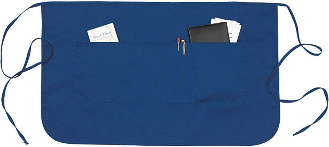 Cobra Cap Ap-x Reversible Half Bistro Aprons - Royal